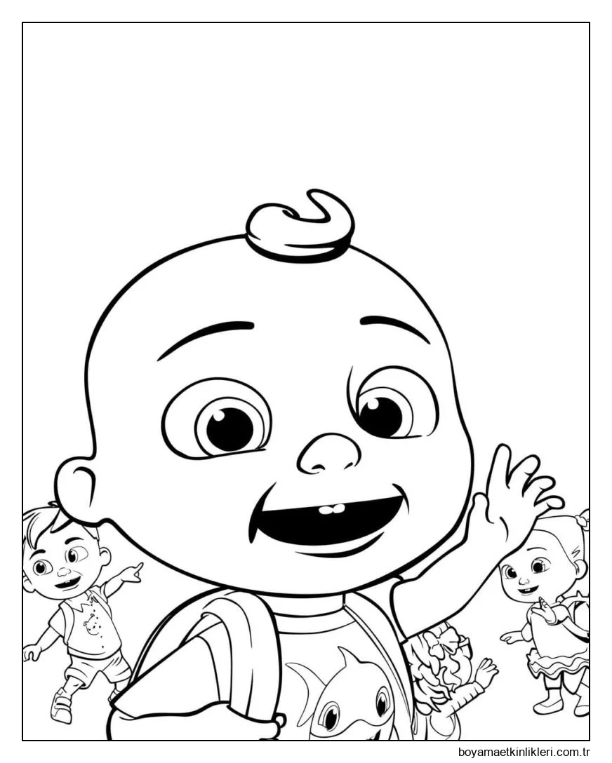 Johnny ve Arkadaşları 1 boyama oyunu