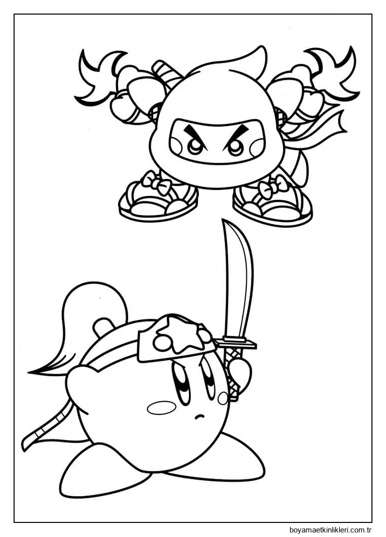 Kirby Ninja ve Kirby kılıçla