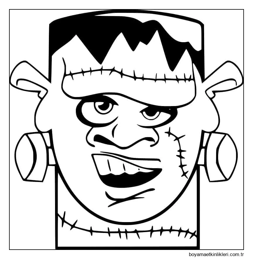 Komik Frankenstein Kafası