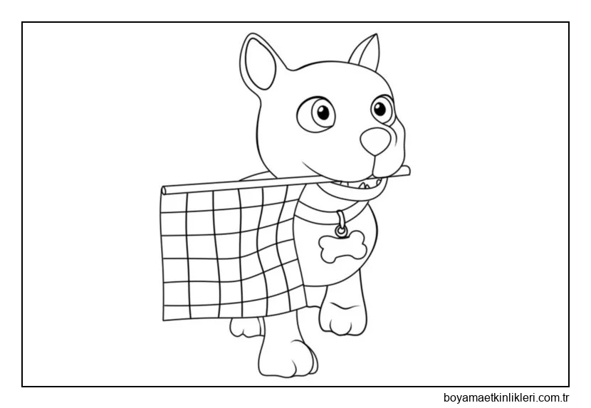 Köpek Cocomelon boyama için resim.
