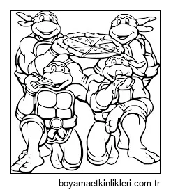 Ninja Kaplumbağalar Pizza Yiyor