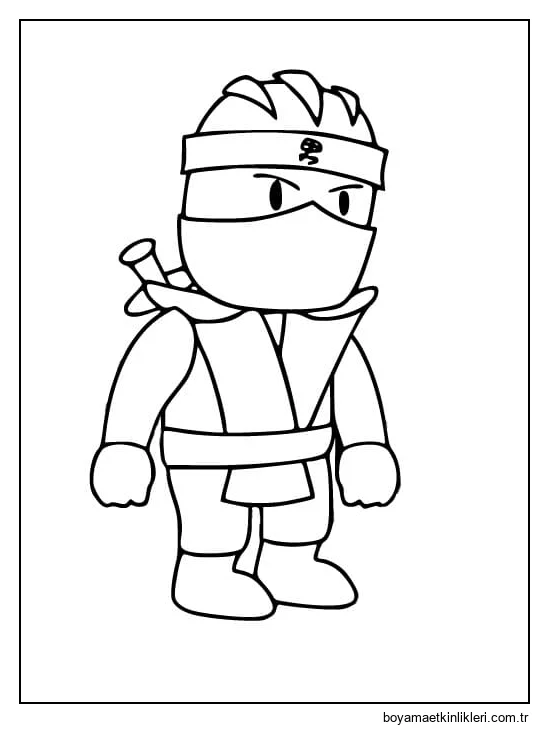 Ninja Stumble Guys'ı çiz