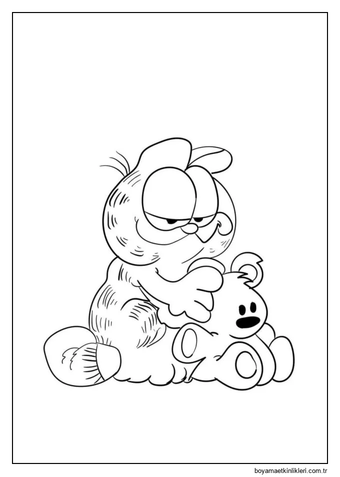 Peluş oyuncaklı Garfield