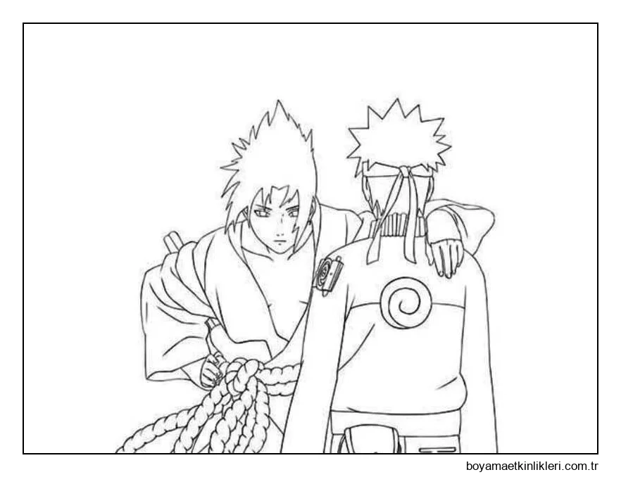 Sasuke Naruto'ya Sarılıyor