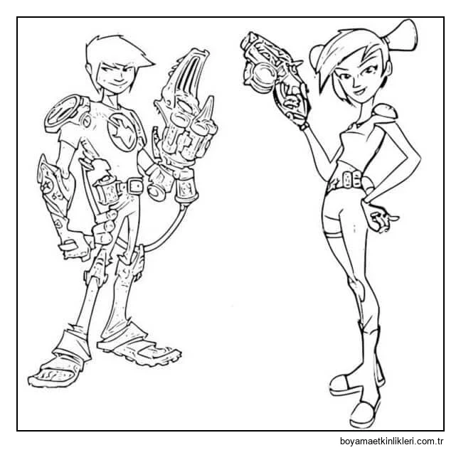 Slugterra çizgi sanatı