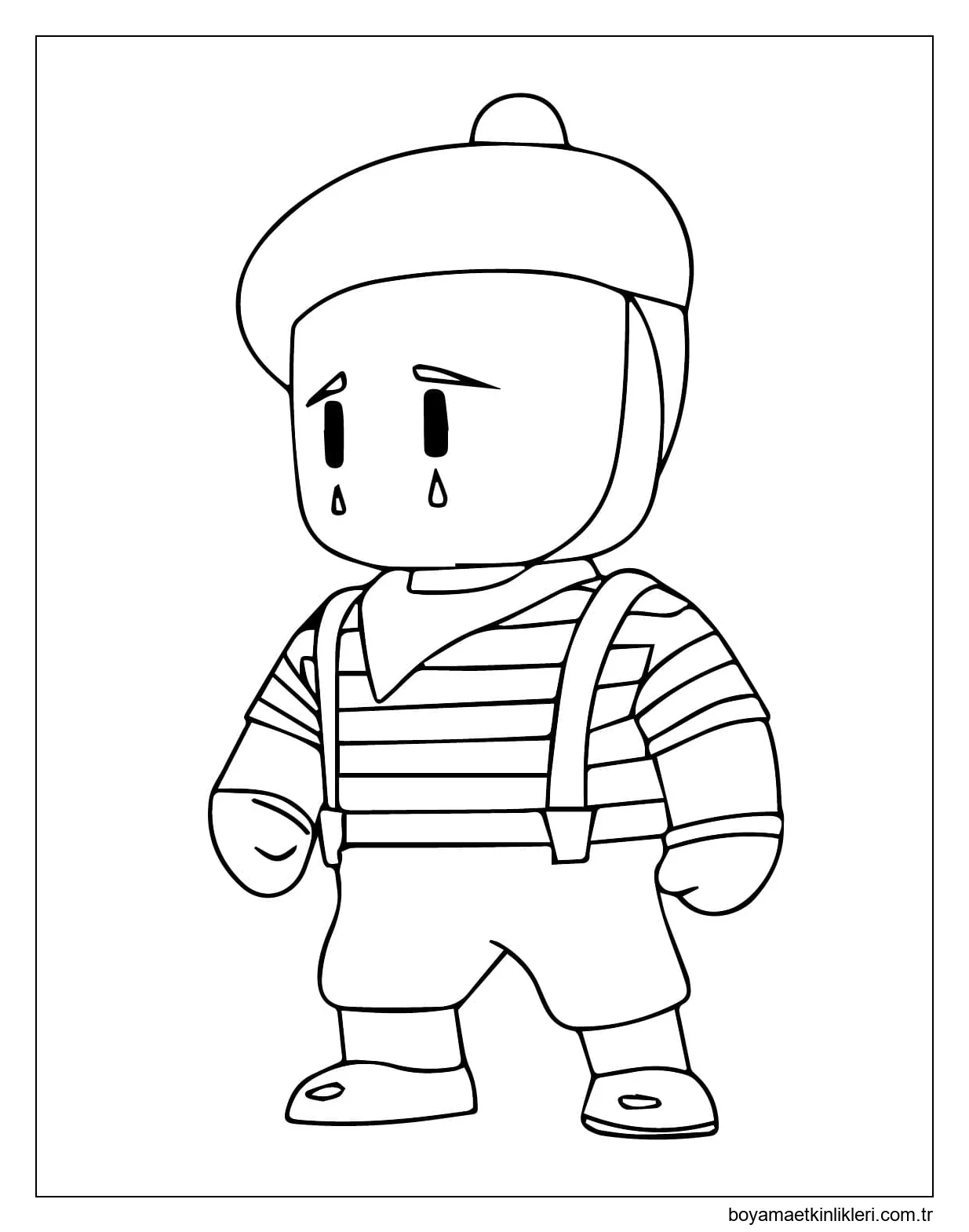 Stumble Guys Mime Rowan temel çizimi