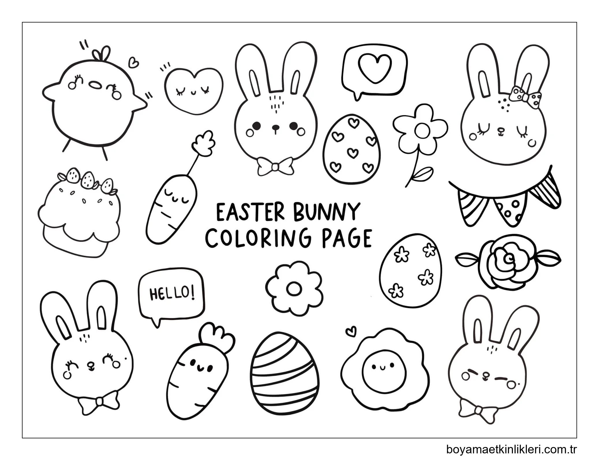 Tavşan ile Mutlu Paskalya Günü