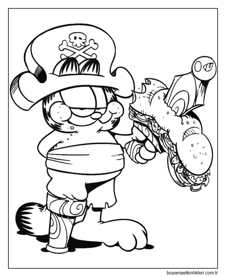 Tek bacaklı korsan Garfield