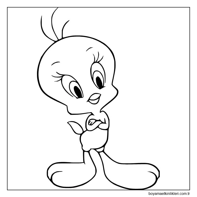 Tweety Kuş Ücretsiz yazdırılabilir