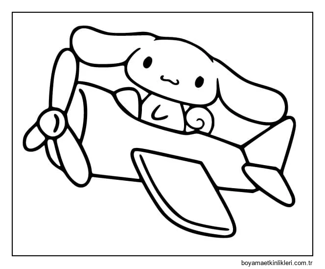 Uçakta Cinnamoroll çizin