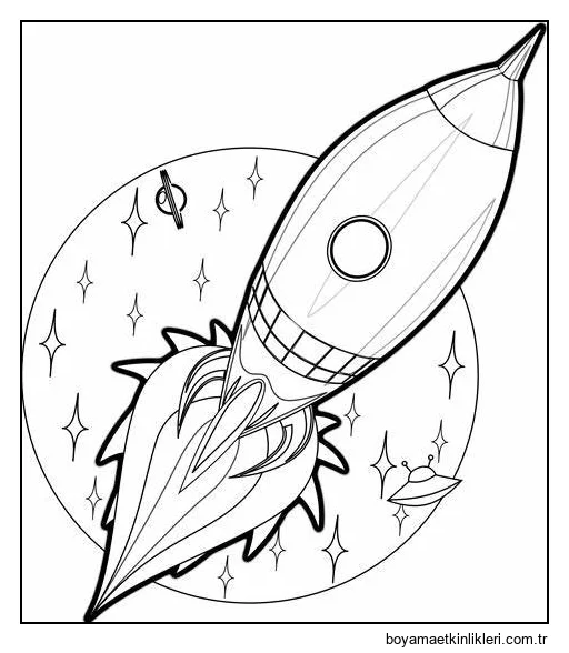 Ücretsiz Baskı Roket Resmi