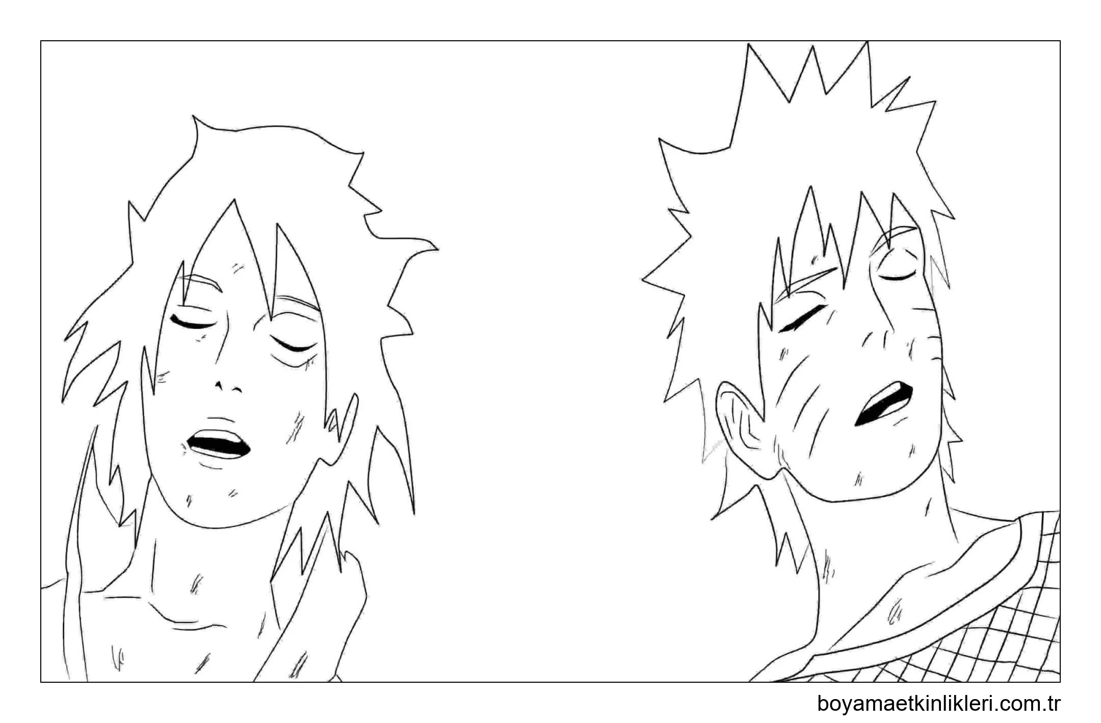 Uzumaki Naruto ve Uchiha Sasuke Kavgadan Sonra