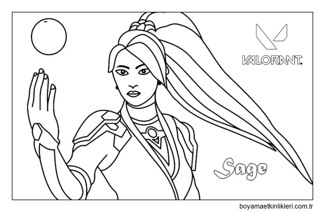 Valorant Sage'i çiz