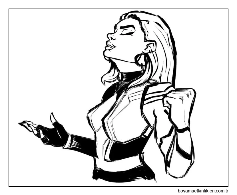 Valorant'ta Ajan Reyna'yı çizin