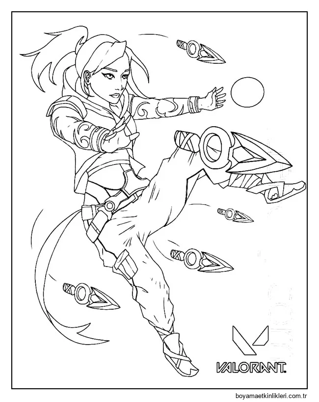 Valorant'ta Jett'i çizin