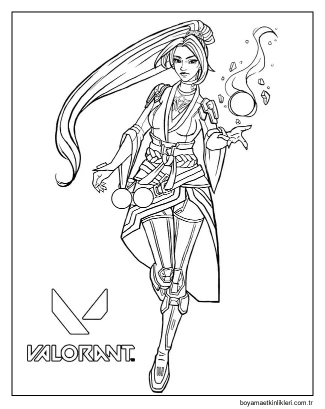 Valorant'ta Sage'i çizin