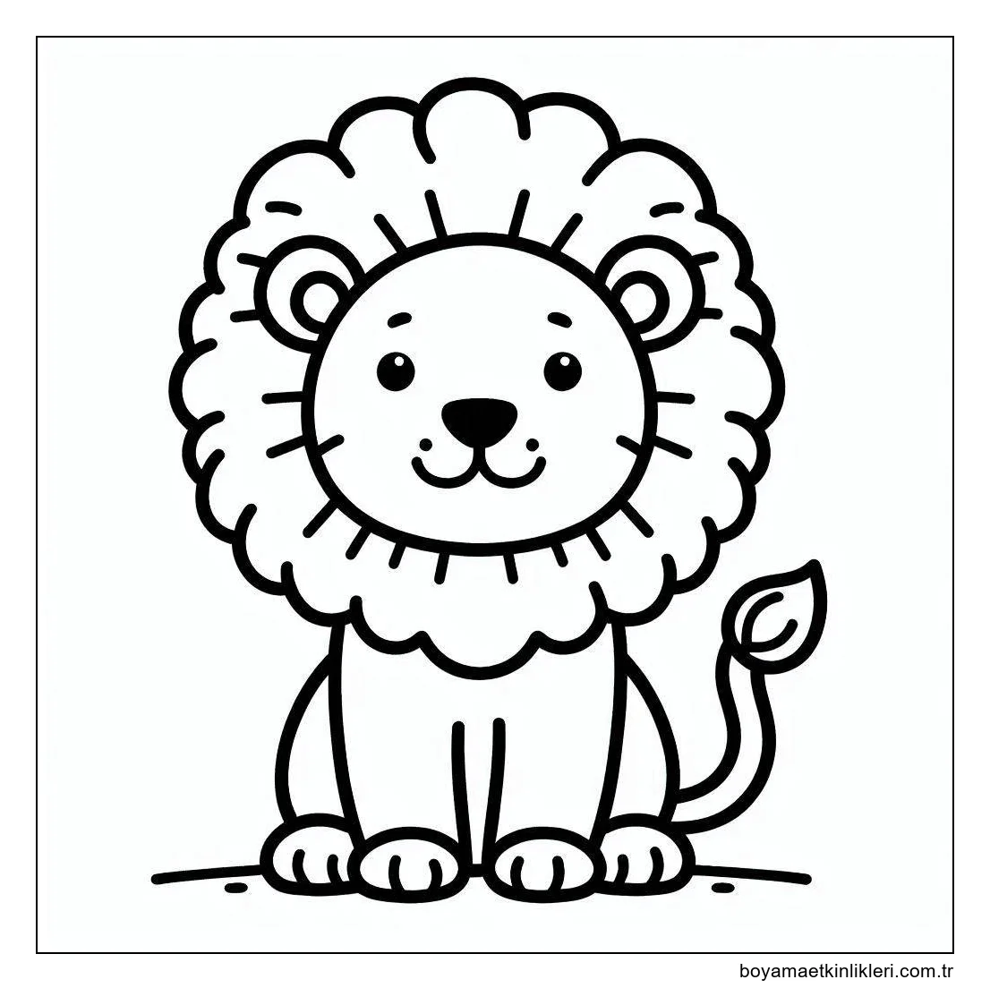 Aslan çizimi Çok güzel