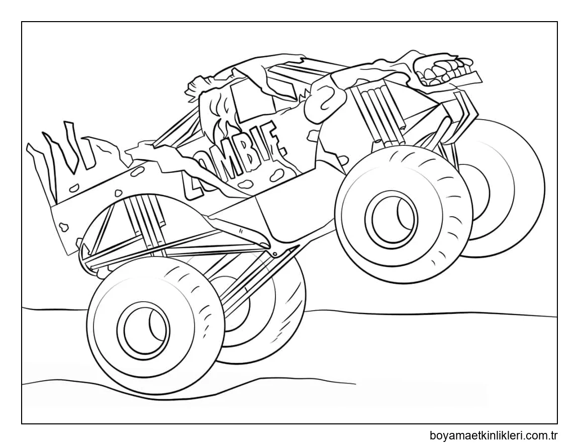 Basılabilir Canavar Kamyon