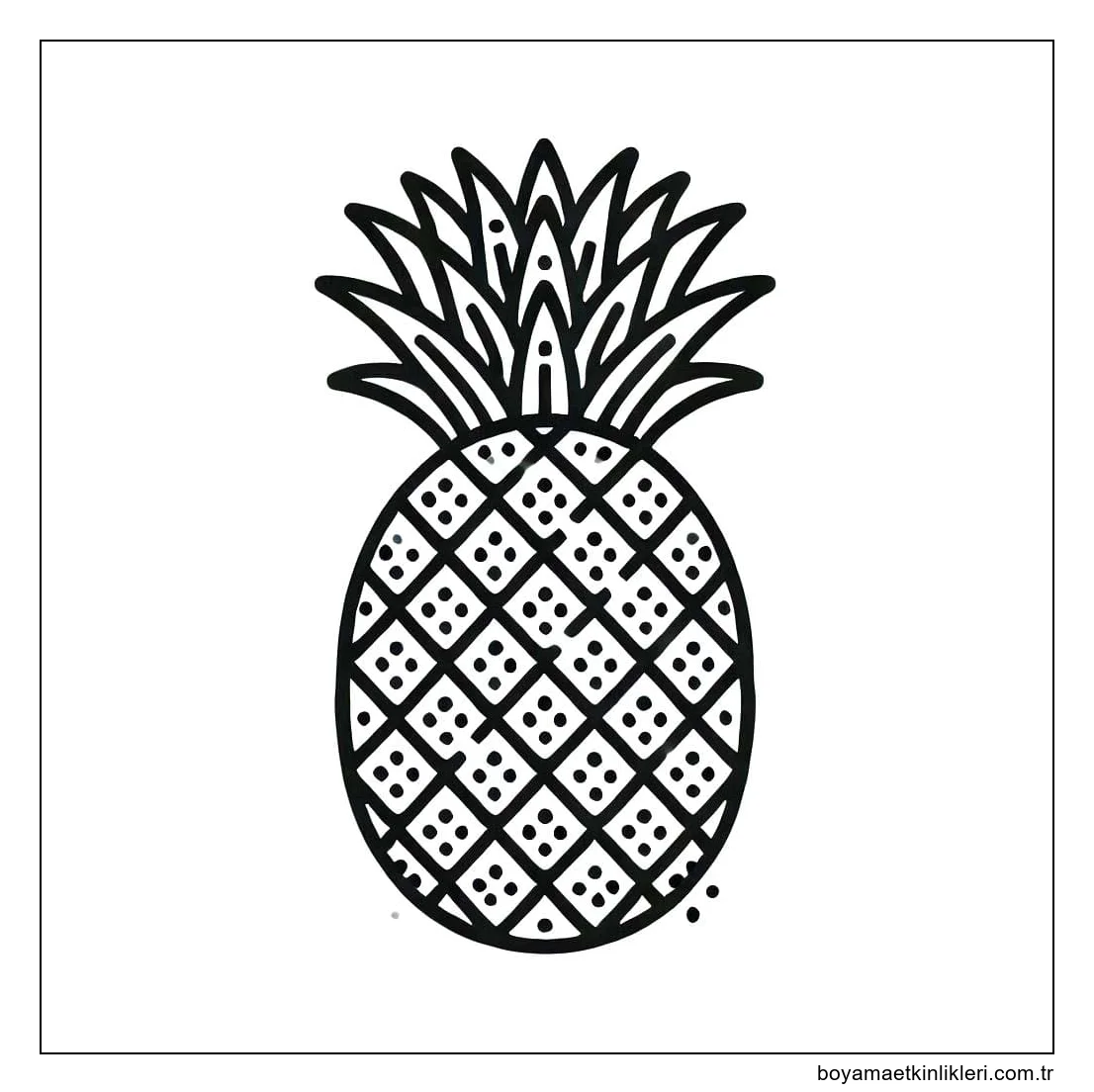 Basit Ananas çizimi