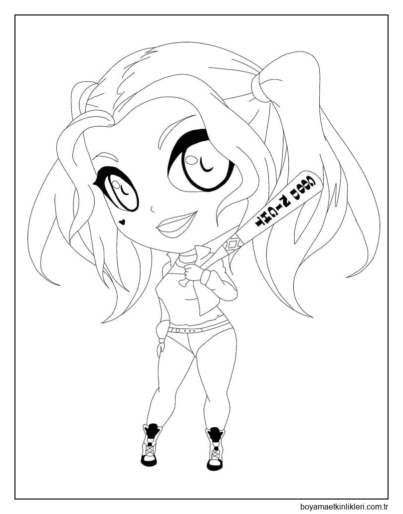 Bedava Harley Quinn Yazdırılabilir