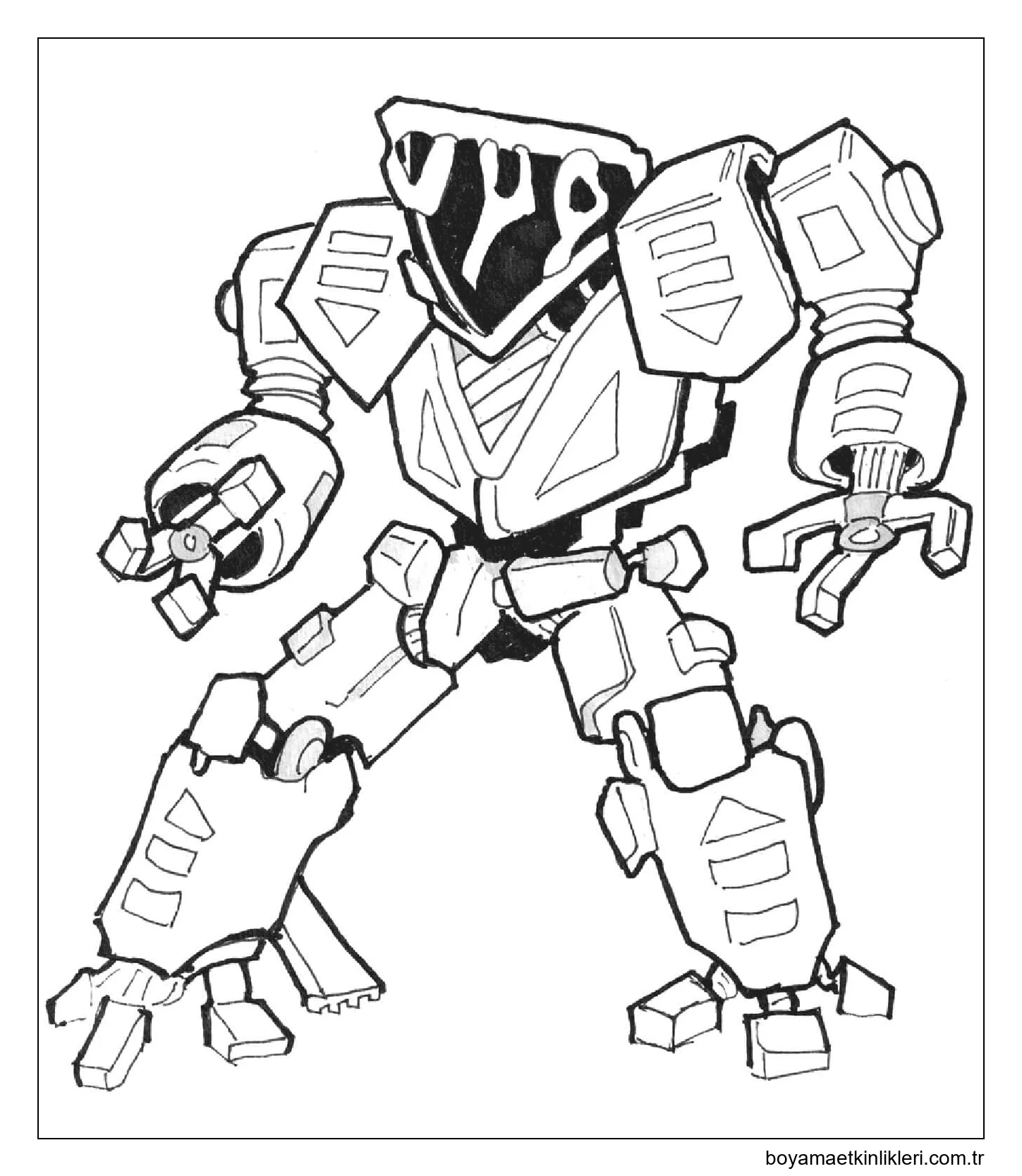 Bilimkurgu Robotu Ücretsiz Çizimi
