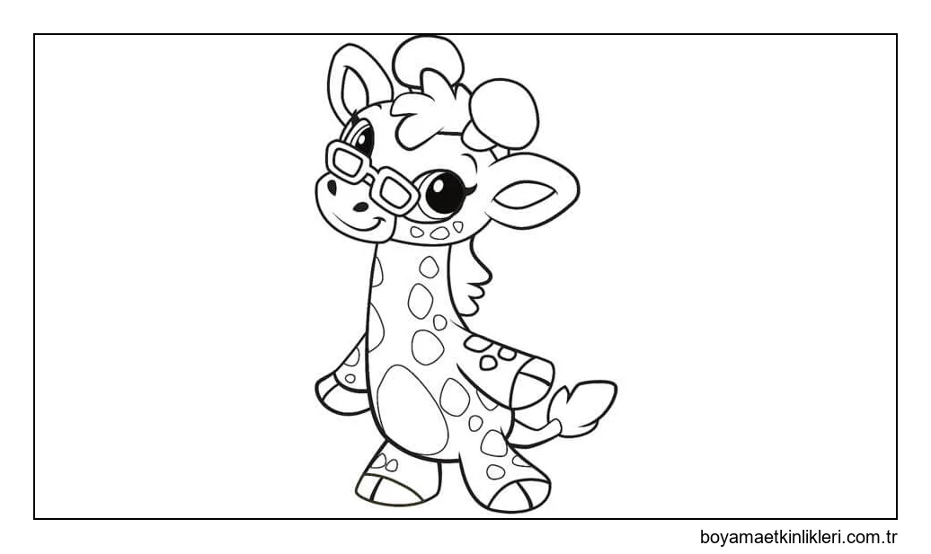 Cam Zürafa Gözlüklü