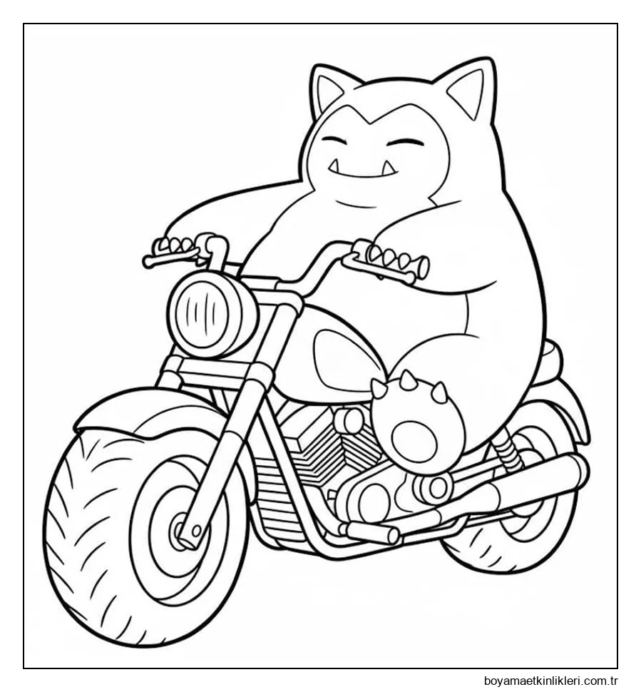 Çizim görüntüsü Snorlax Pokémon