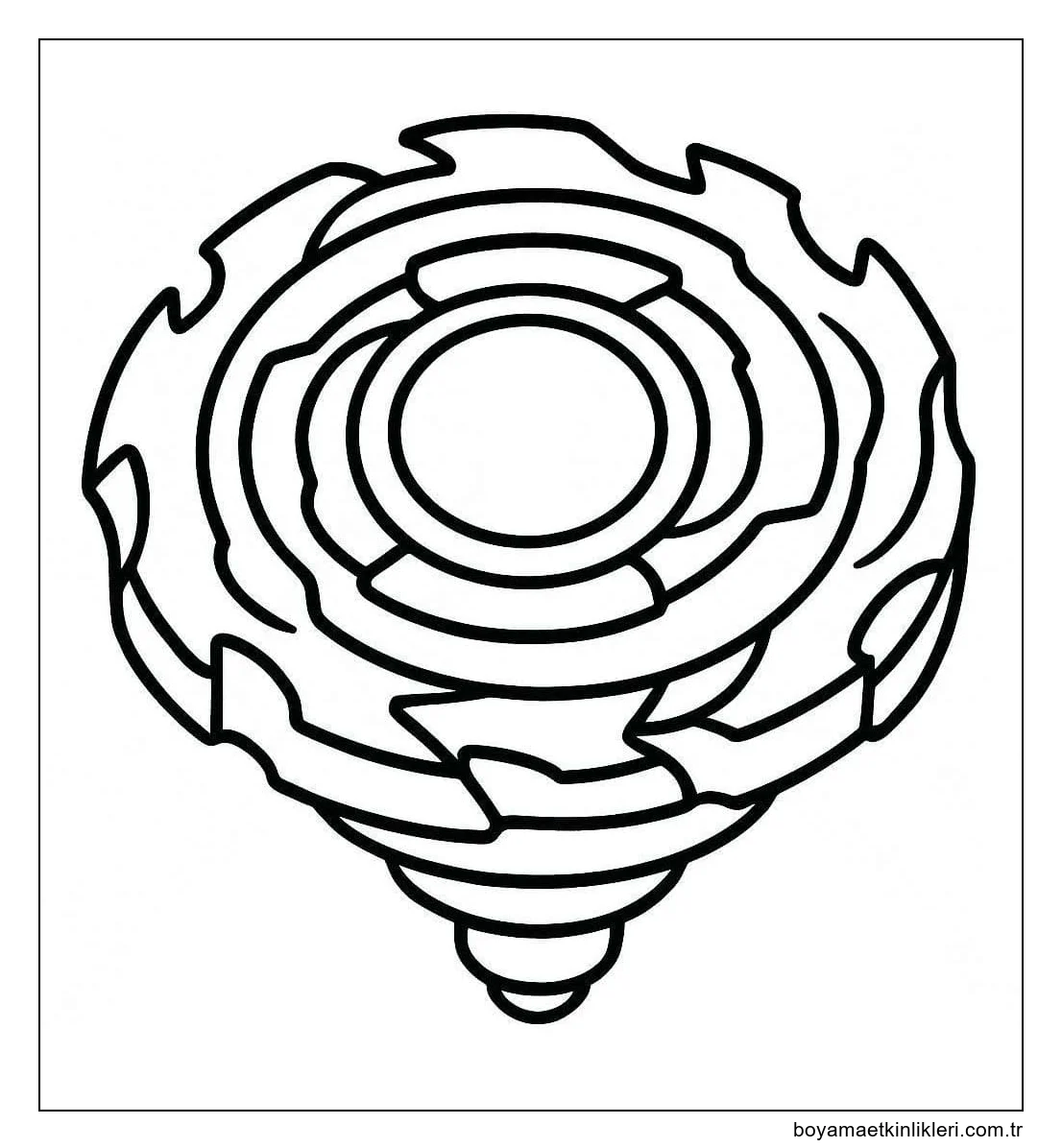 Çizmek Beyblade çocuklar için basit