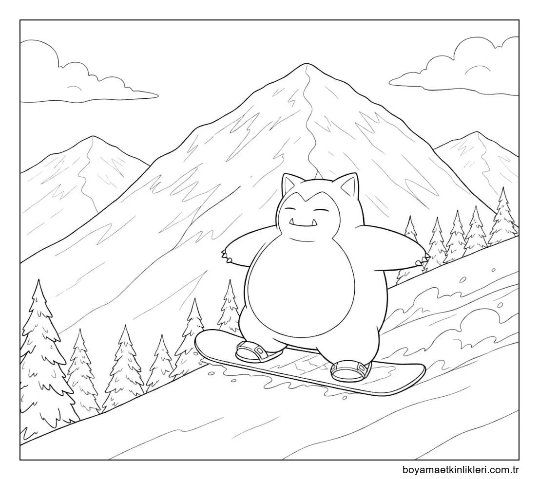 Çizmek Snorlax temel