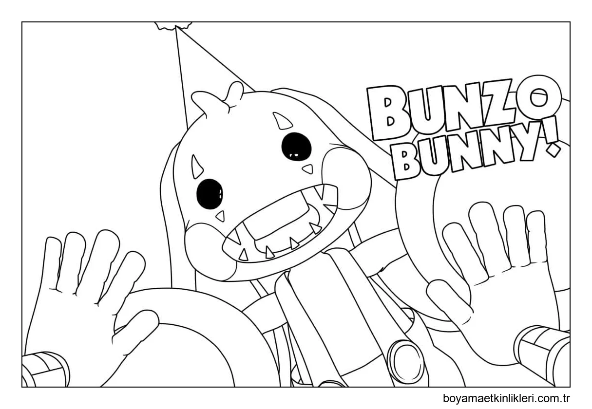 Çocuklar İçin Bunzo Tavşanı Çiz