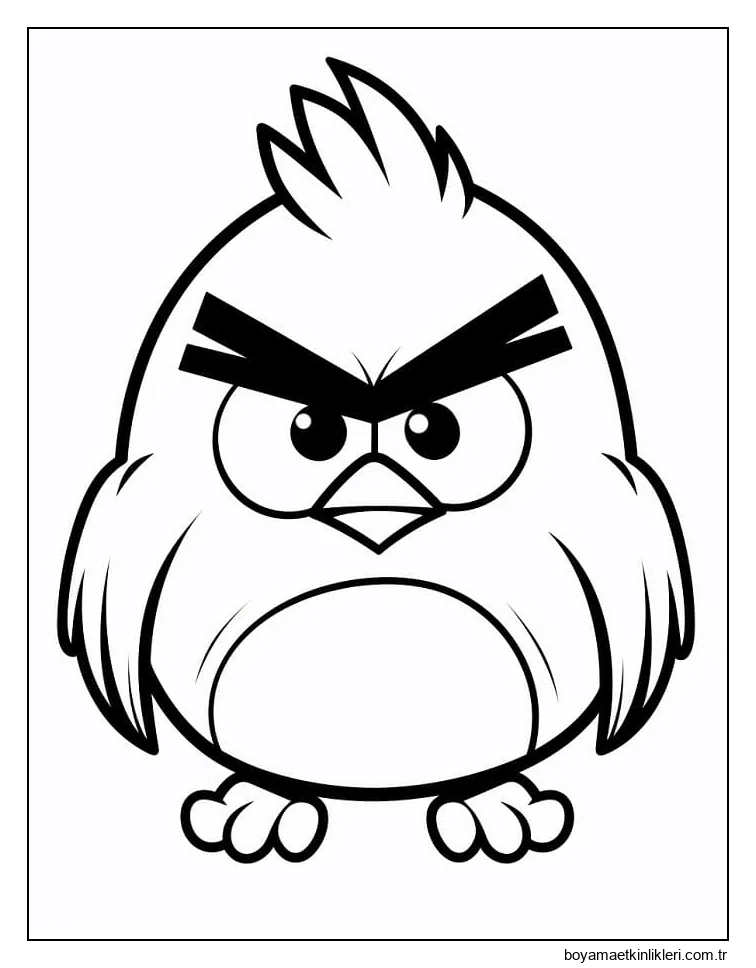 Çocuklar İçin Yazdırılabilir Angry Birds