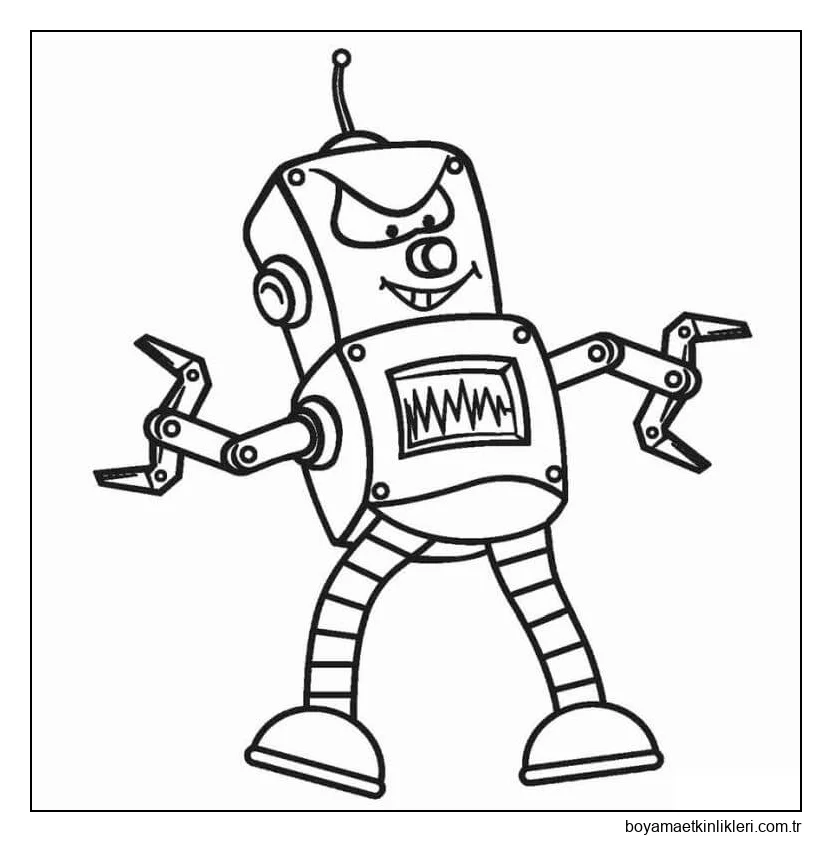 Eğlenceli Çizgi Film Robotu