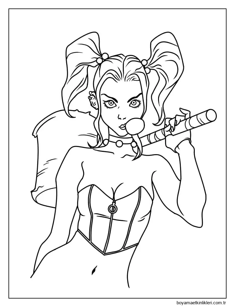 Harley Quinn Yazdırılabilir Resim