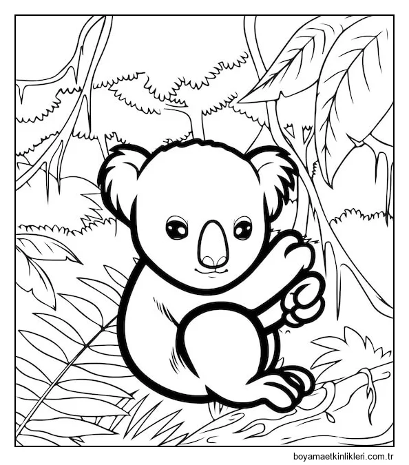 Koala Tırmanışı Çizimi