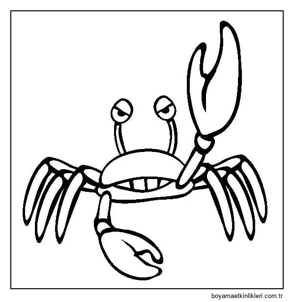 Komik Yengeç Çizimi