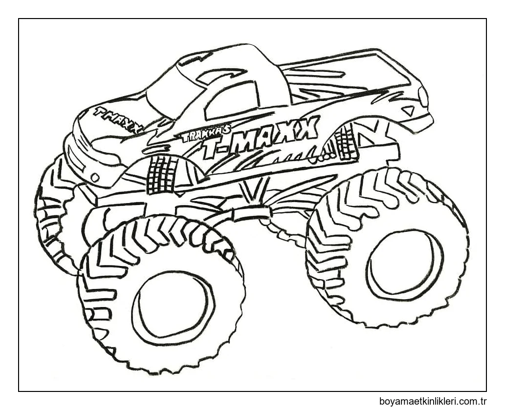 Maliyetsiz Basılabilir Canavar Kamyon