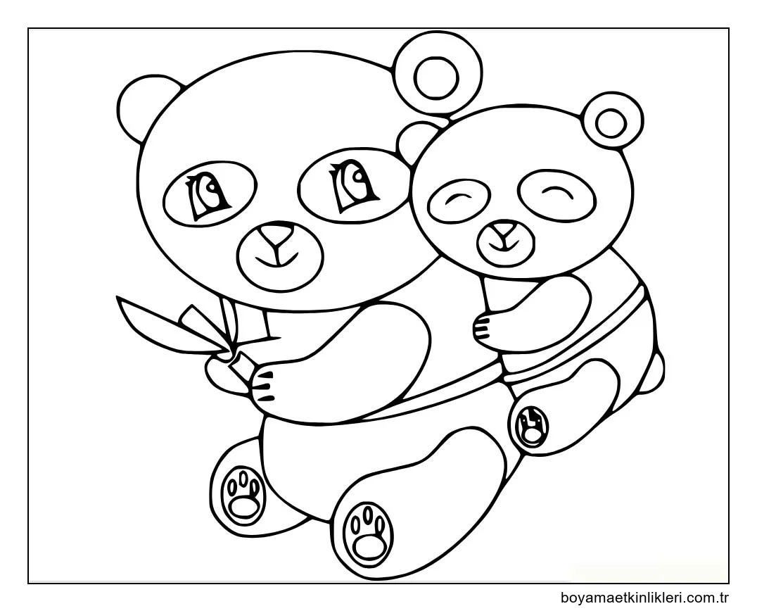 Panda'yı kolay çiz