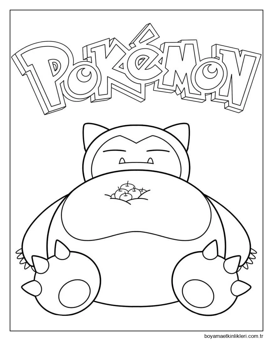 Pokémon Snorlax Çizim