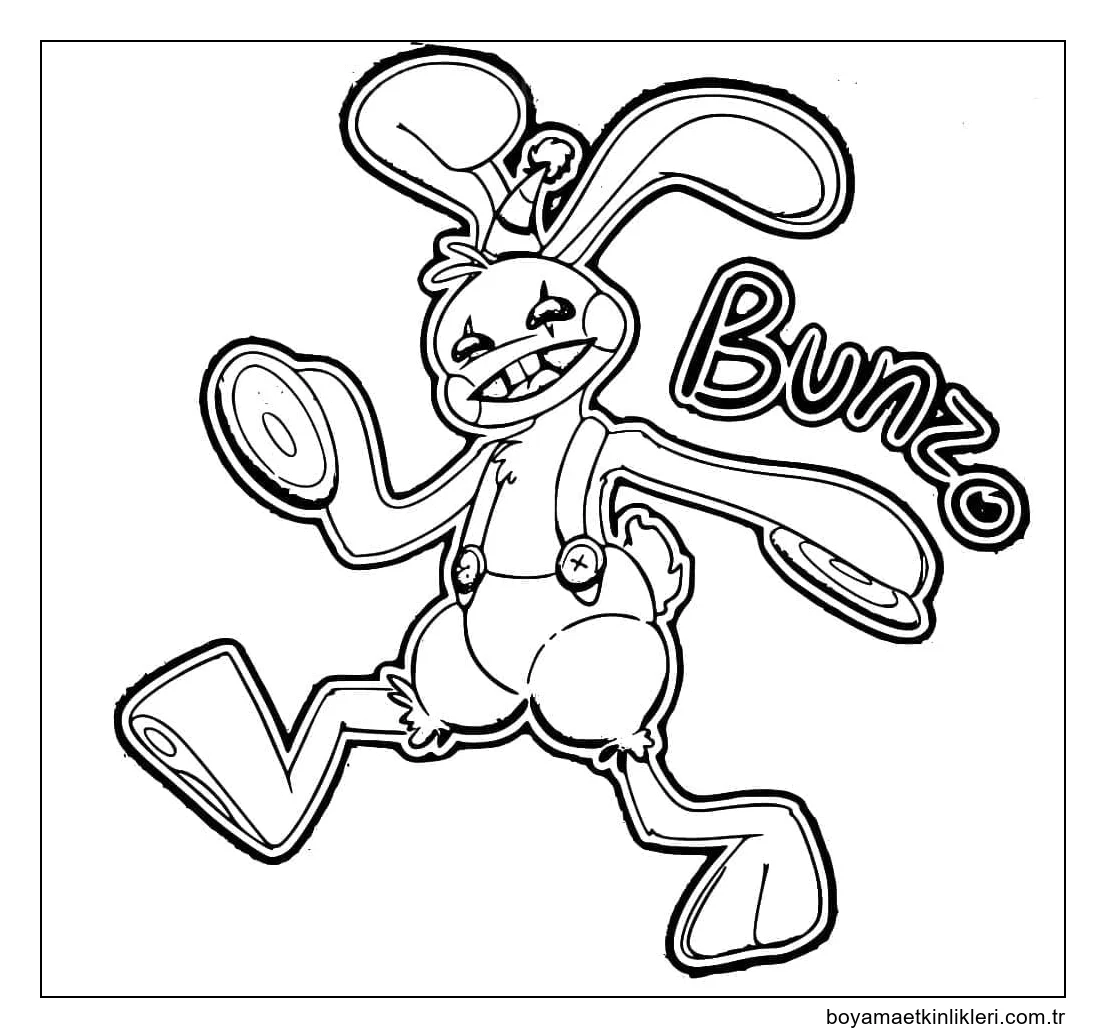 Poppy Playtime'da Bunzo Bunny'yi çizin