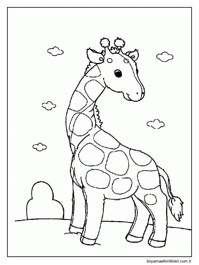 Sevimli Küçük Zürafa