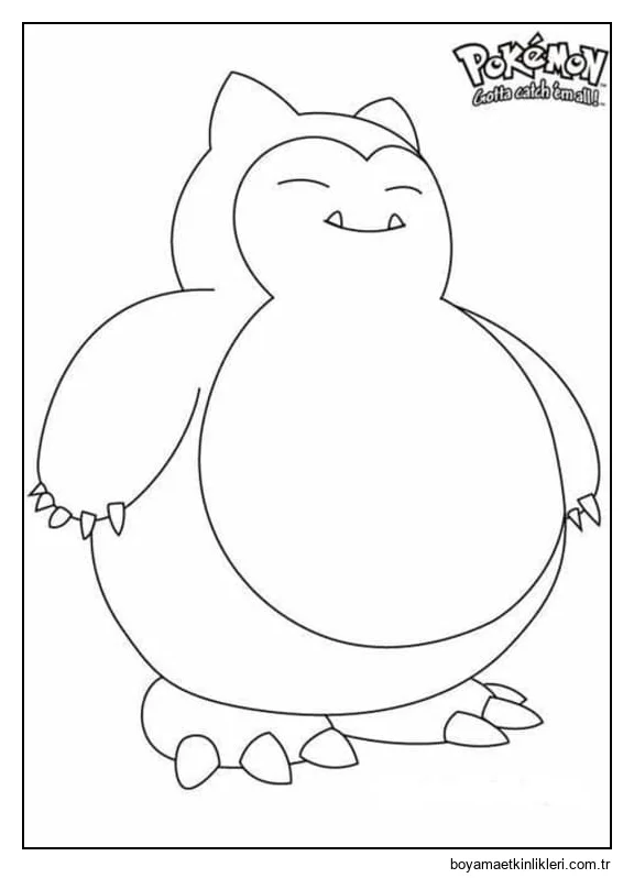 Temel Snorlax Çizim