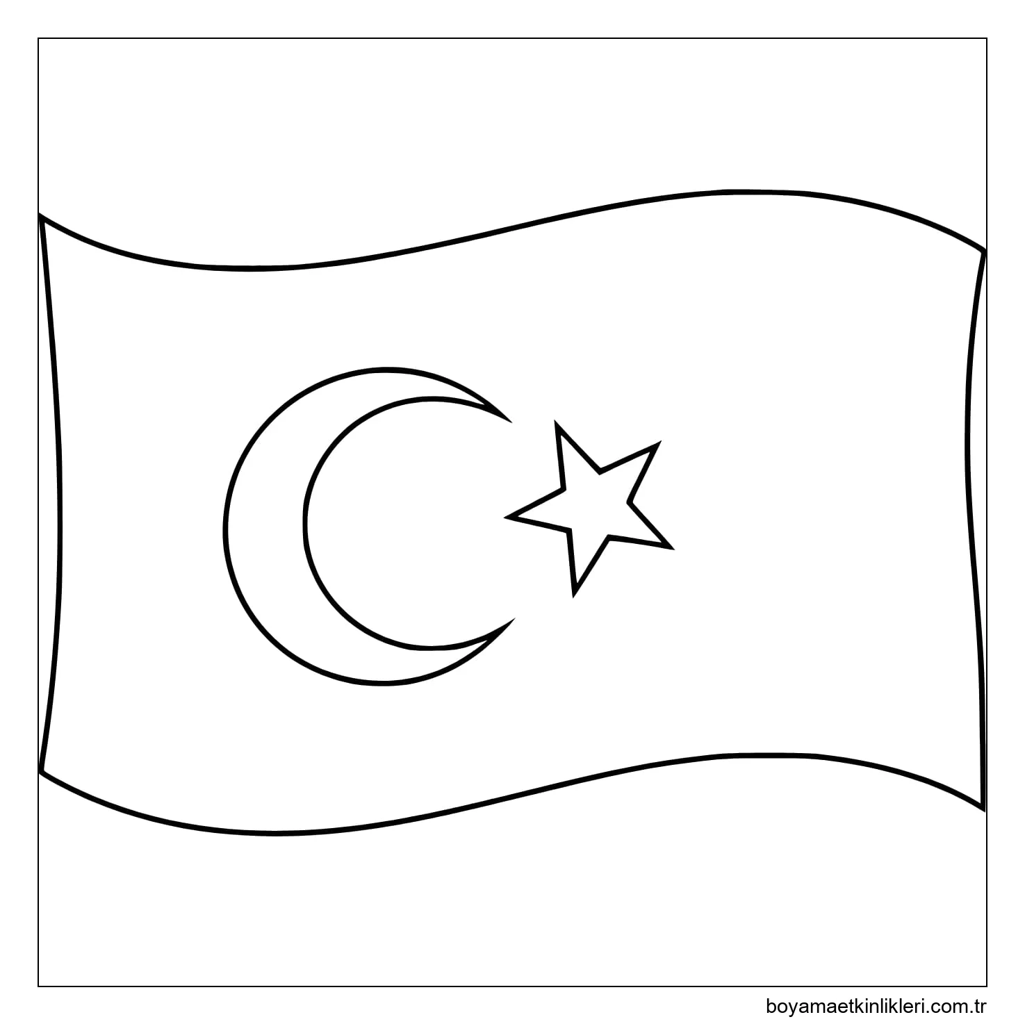 Türk Bayrağı basit