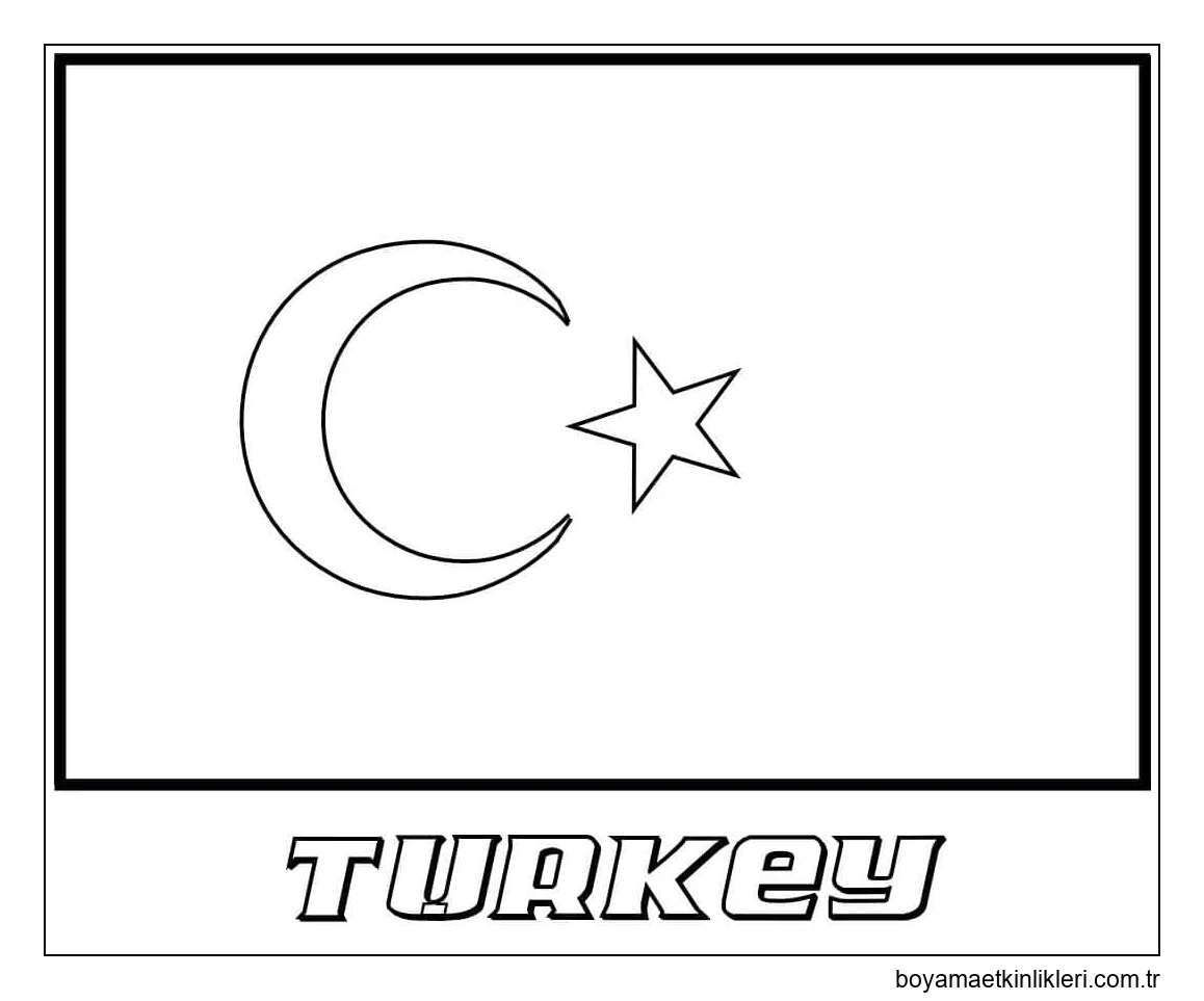 Türkiye Bayrağını Çiz