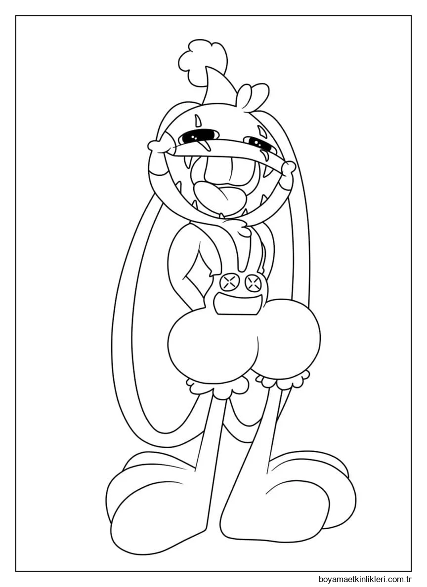 Ürkütücü Bunzo Tavşanı çiz