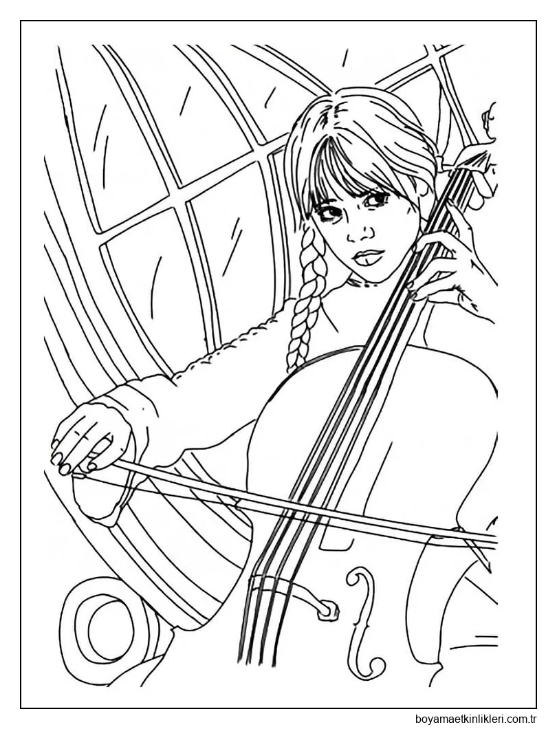 Wednesday Addams Çello Çalıyor