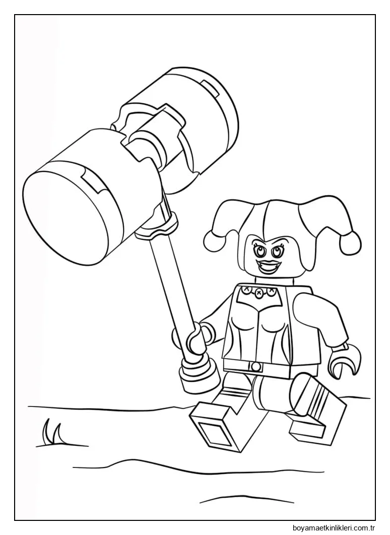 Yazdırılabilir Harley Quinn Çocuklar İçin