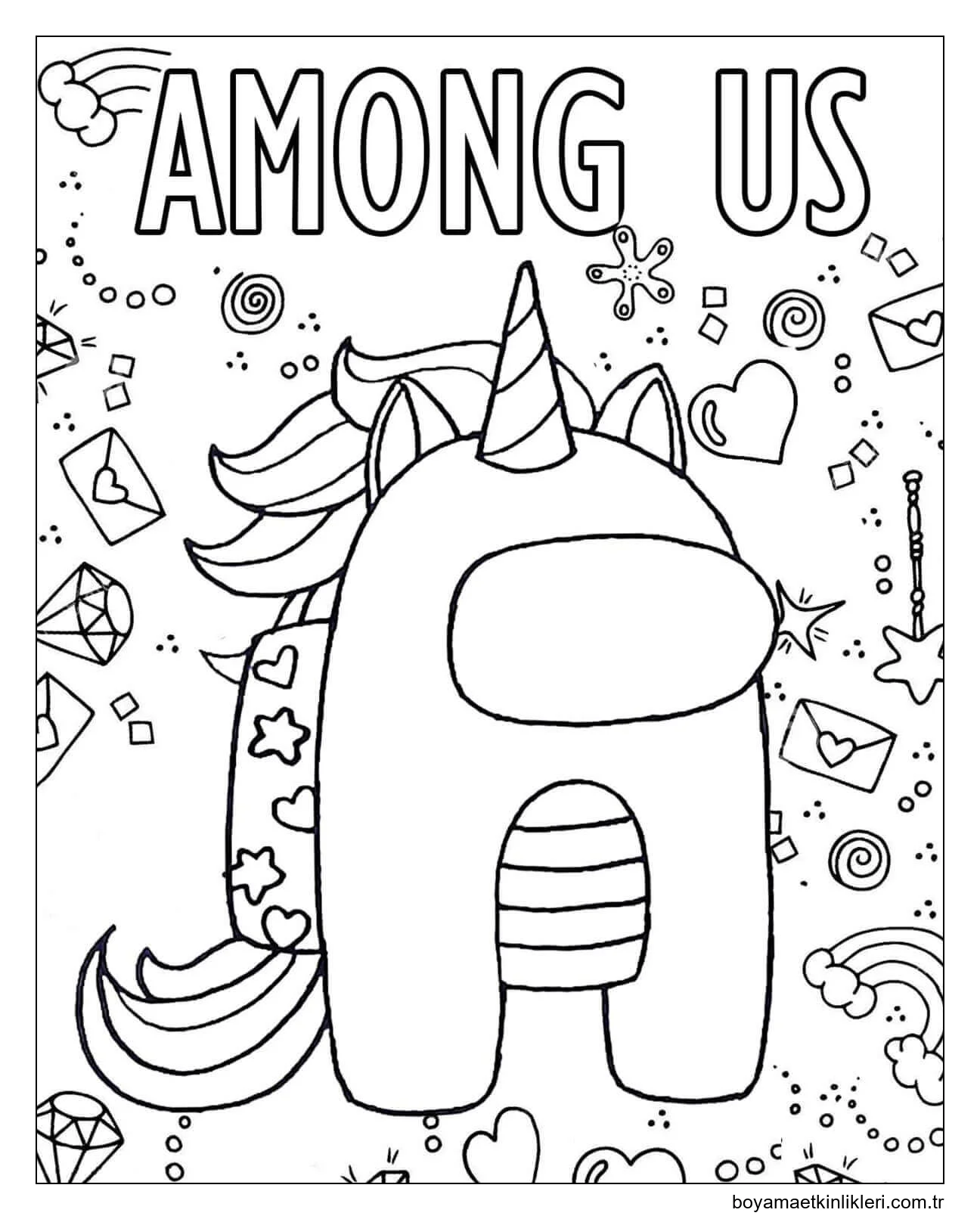 Among Us Tek Boynuzlu At