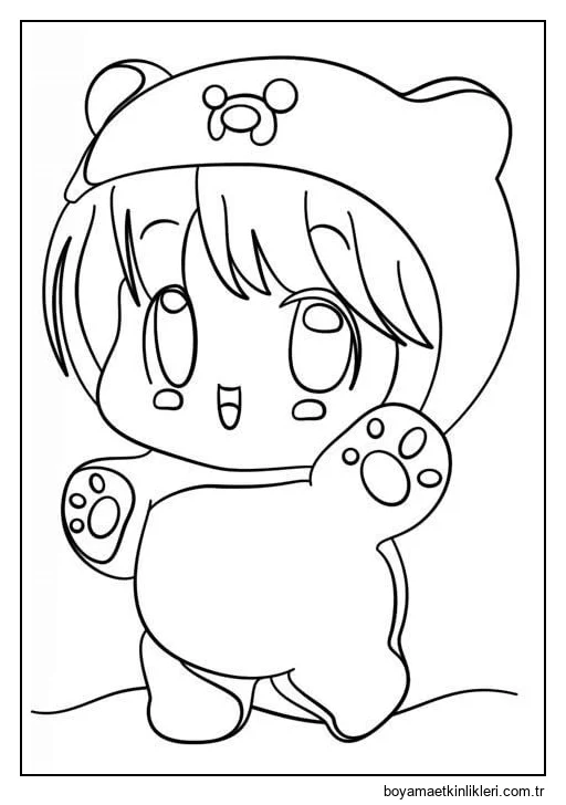 Ayı Kız Kawaii