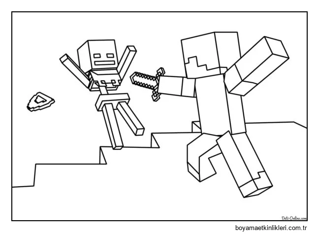 Bir hamle ve bir zombi uçuruma uçar.