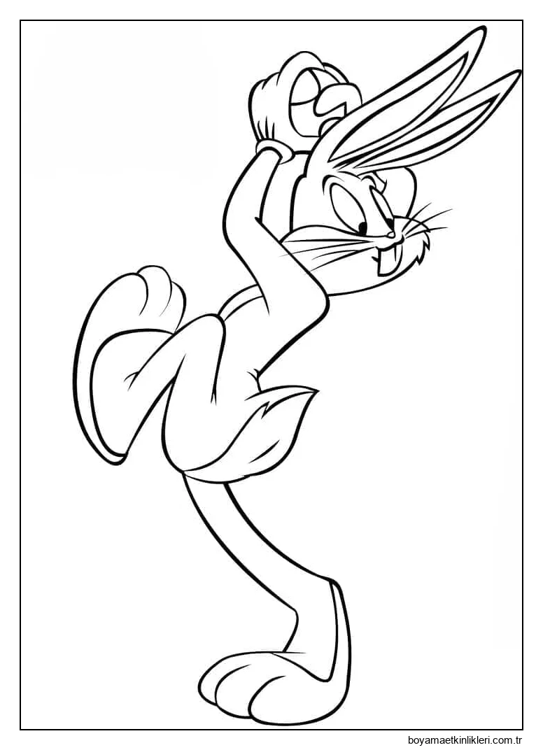 Bugs Bunny beyzbol oynuyor